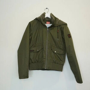 Columbia Beacon Brooke Fleece Lined Zip Up Jacket Olive Green Women's‎ Small